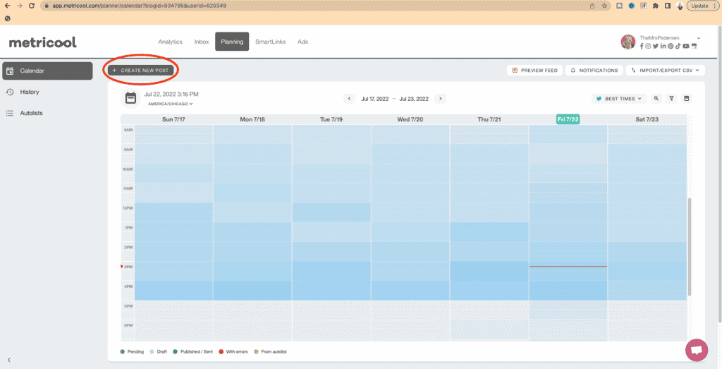 How to schedule Youtube Shorts with Metricool